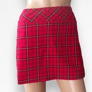 Red Plaid Skirt